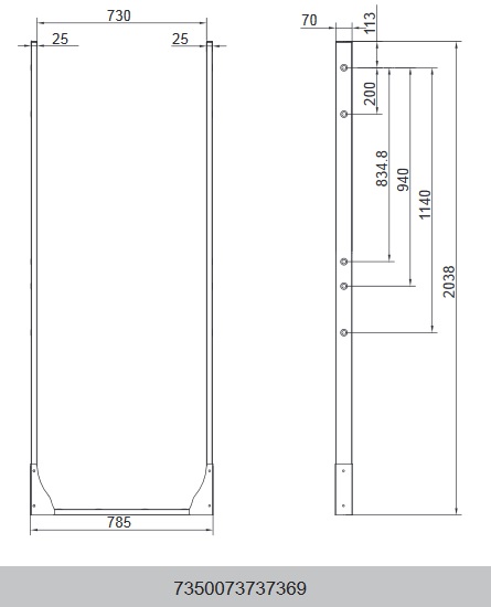 Struttura da pavimento per Samsung OM55N-D