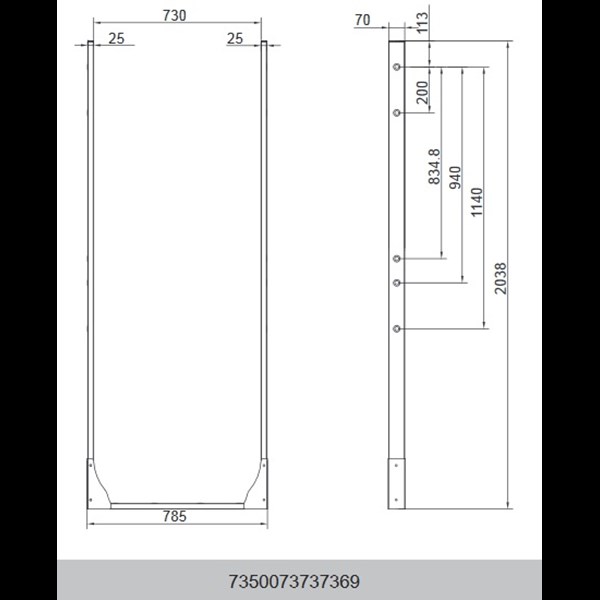 Struttura da pavimento per Samsung OM55N-D
